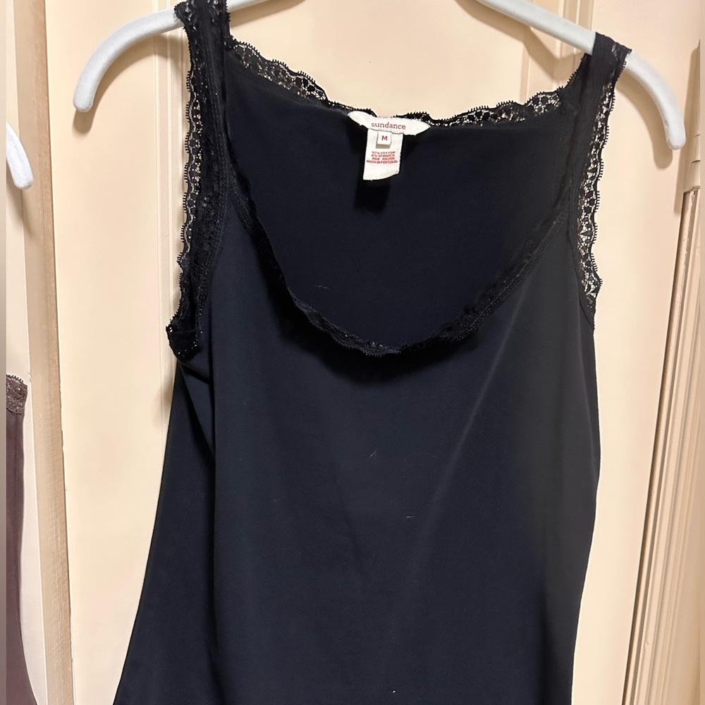 Sundance cotton and lace tank size medium